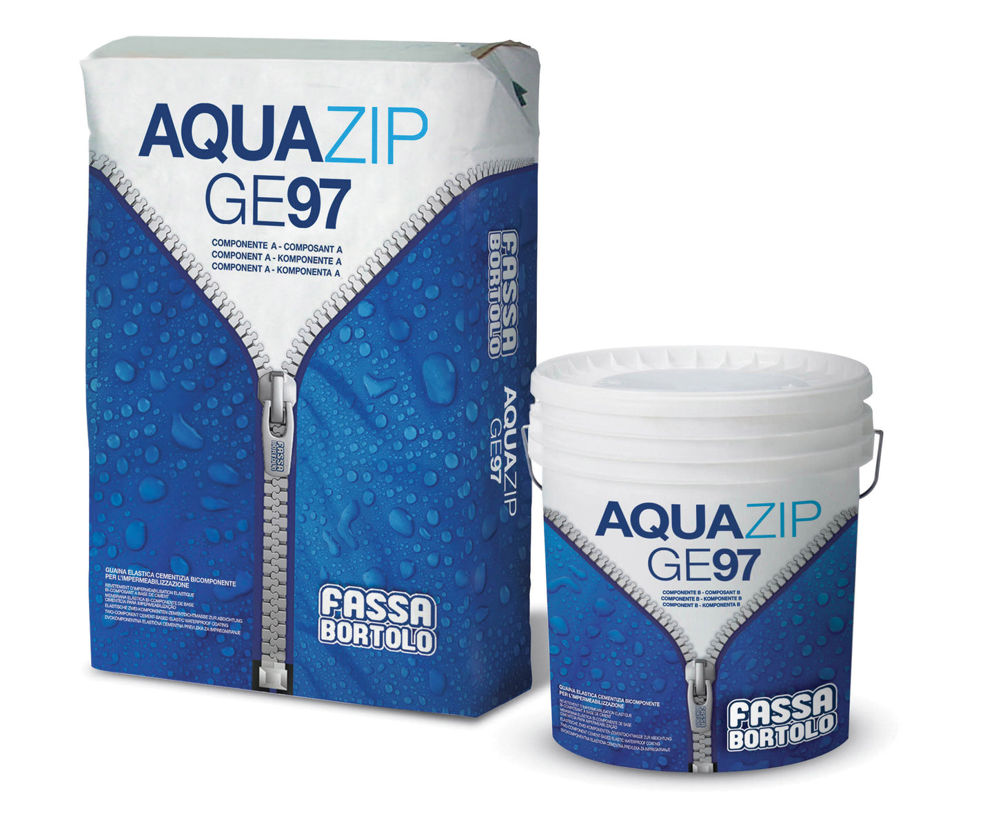 Membrane d’étanchéité élastique bicomposante aquazip ge 97